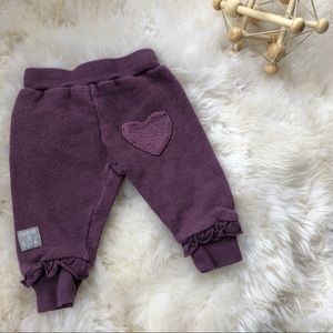 •NAARTJIE KIDS• Heather purple heart sweatpants.